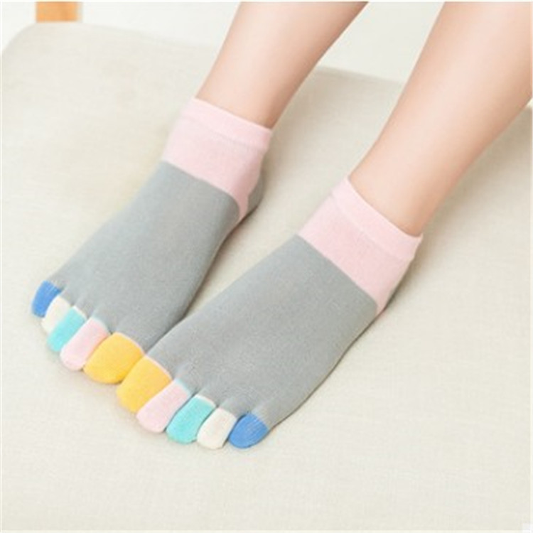 Female Toe Socks Duantong Cotton Socks Absorb Sweat Deodorant Cotton Toe Socks Wholesale